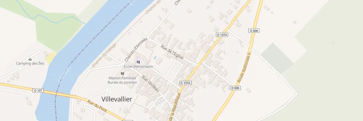 Plan du 1 Rue de l’Eglise à Villevallier
