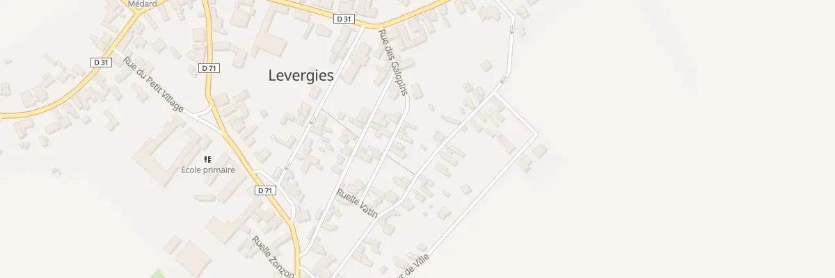 Plan du 8 Rue des Galopins à Levergies
