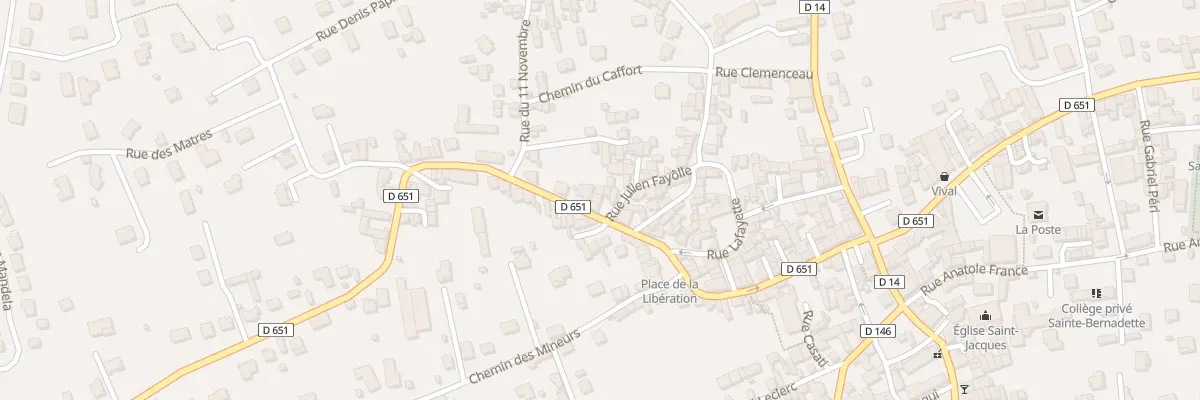 Plan du 6 Rue Emile Roux à Sainte-Florine