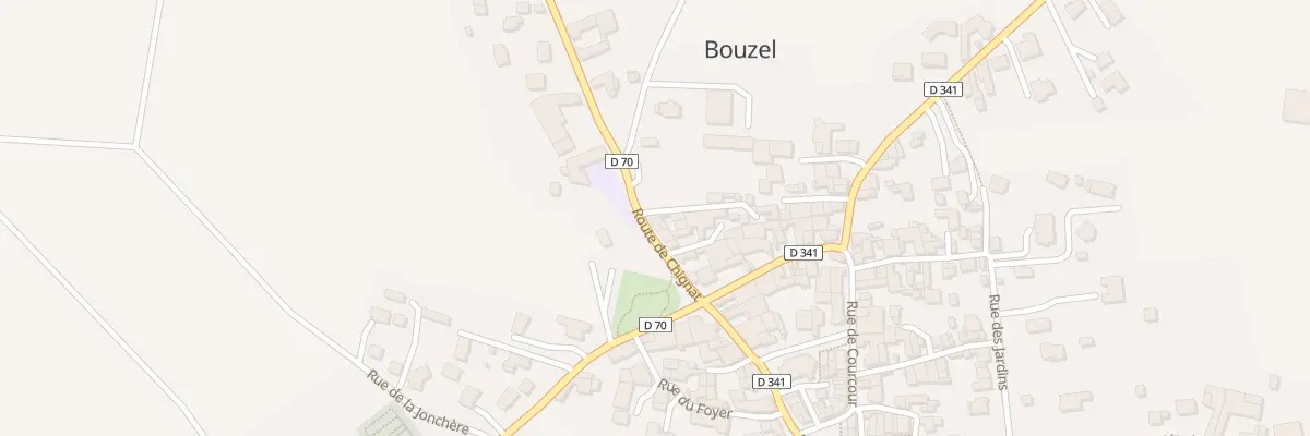 Plan du 8 Rte de Chignat à Bouzel