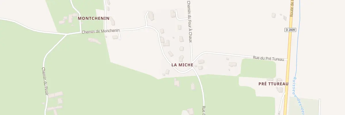 Plan du 2 Che de Monchenin à Bressolles