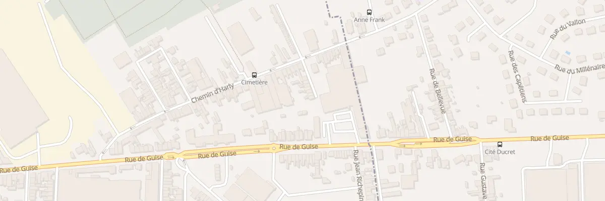 Plan du 12 Imp Ducret à Saint-Quentin