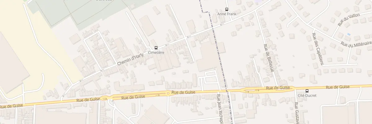 Plan du 10 Imp Ducret à Saint-Quentin