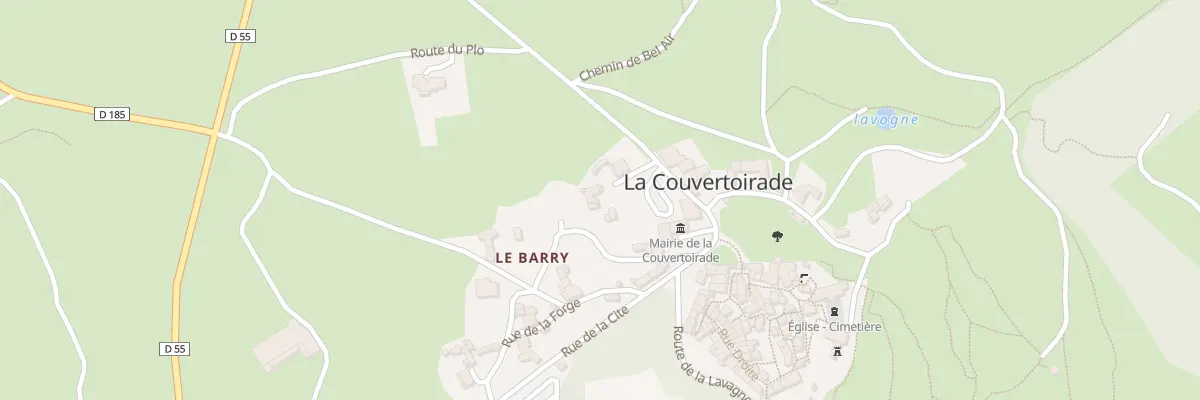 Plan du 5005 Le Barry à La Couvertoirade