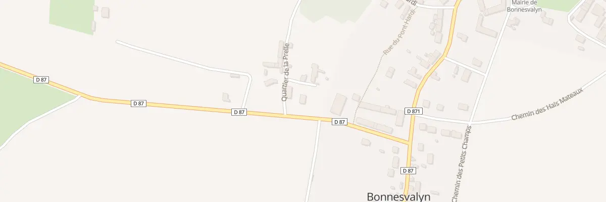Plan du 2B Qua de la Prelle à Bonnesvalyn