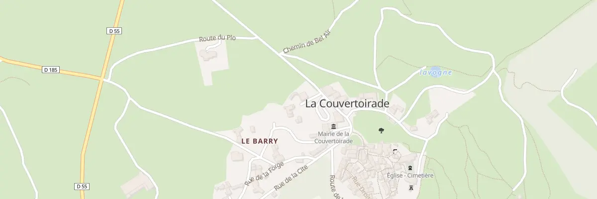 Plan du 5060A Le Barry à La Couvertoirade
