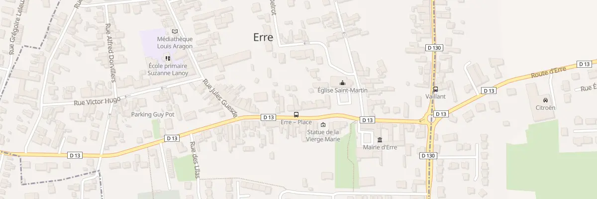 Plan du 198 Rue Jules Guesde à Erre