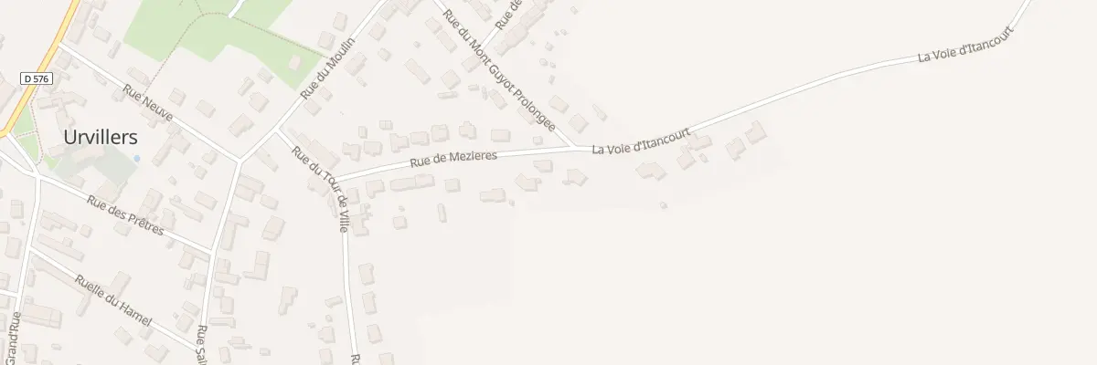 Plan du 176 Rue de Mézières à Urvillers