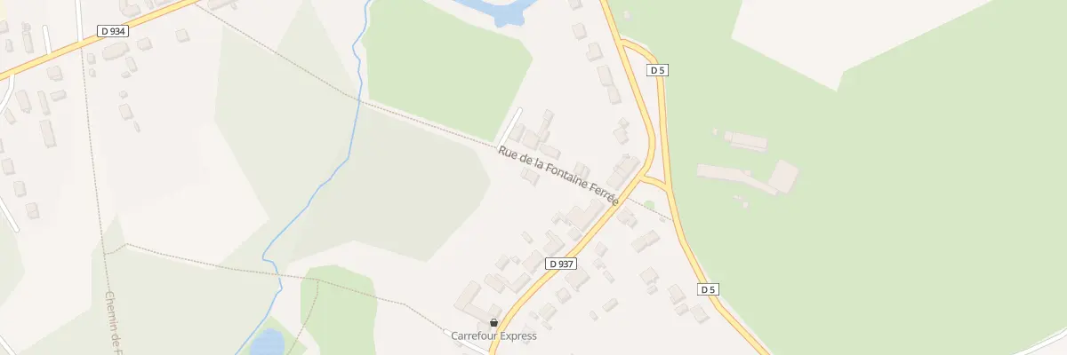 Plan du 5 Rue de la Fontaine Ferrée à Coucy-le-Château-Auffrique