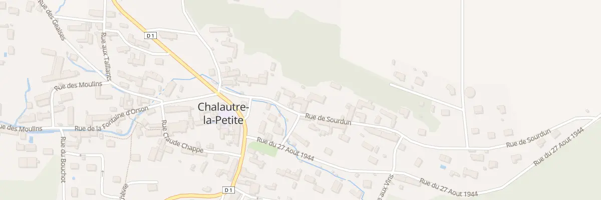 Plan du 83 Rue de Sourdun à Chalautre-la-Petite