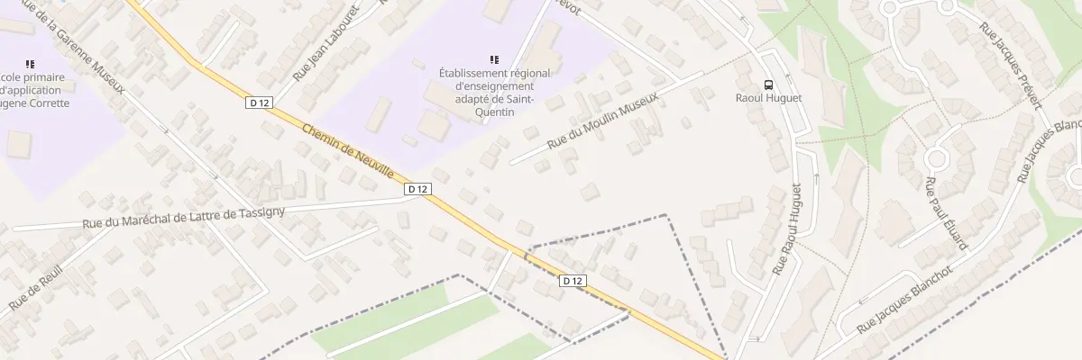 Plan du 14 Rue du Moulin Museux à Saint-Quentin