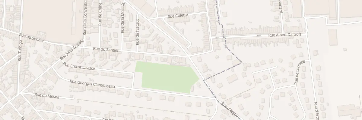Plan du 184 Rue du Sentier à Saint-Quentin