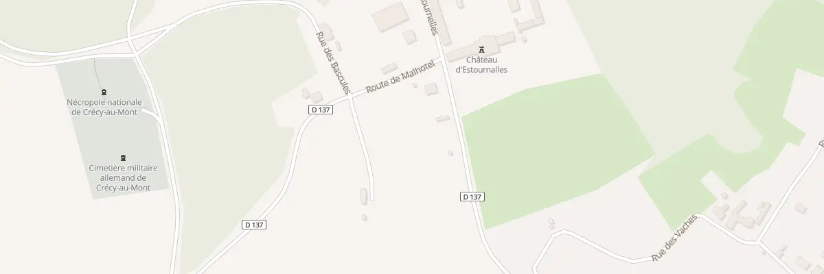 Plan du 1 Rte de Malhotel à Crécy-au-Mont