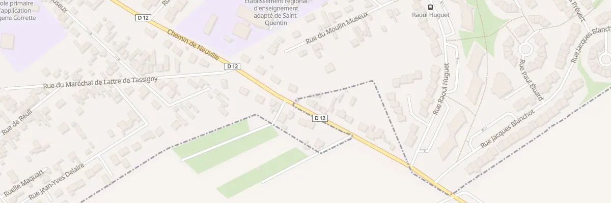 Plan du 40 Rue de Saint-Quentin à Neuville-Saint-Amand