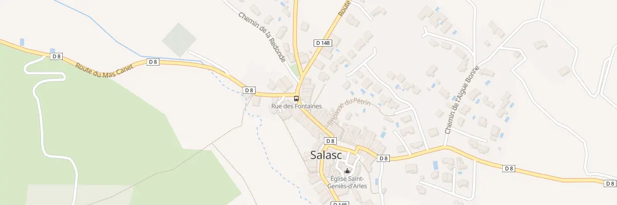 Plan du 9 Rue des Fontaines à Salasc
