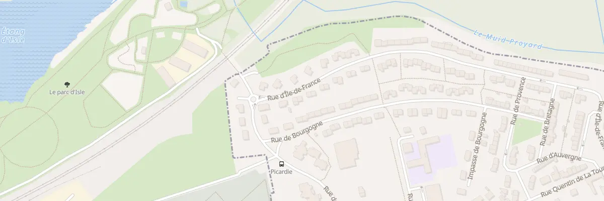 Plan du 589 Rue d’Ile de France à Harly