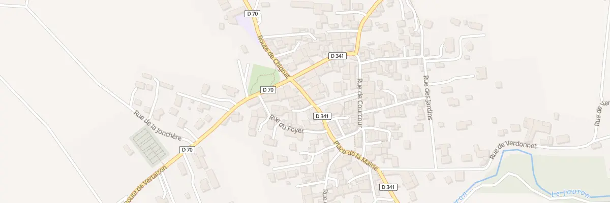 Plan du 2 Imp de l’Eglise à Bouzel