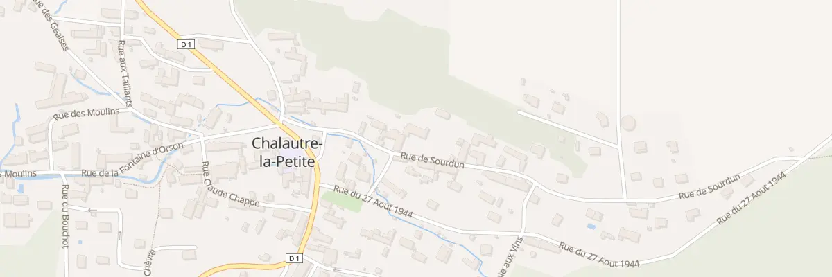 Plan du 109 Rue de Sourdun à Chalautre-la-Petite