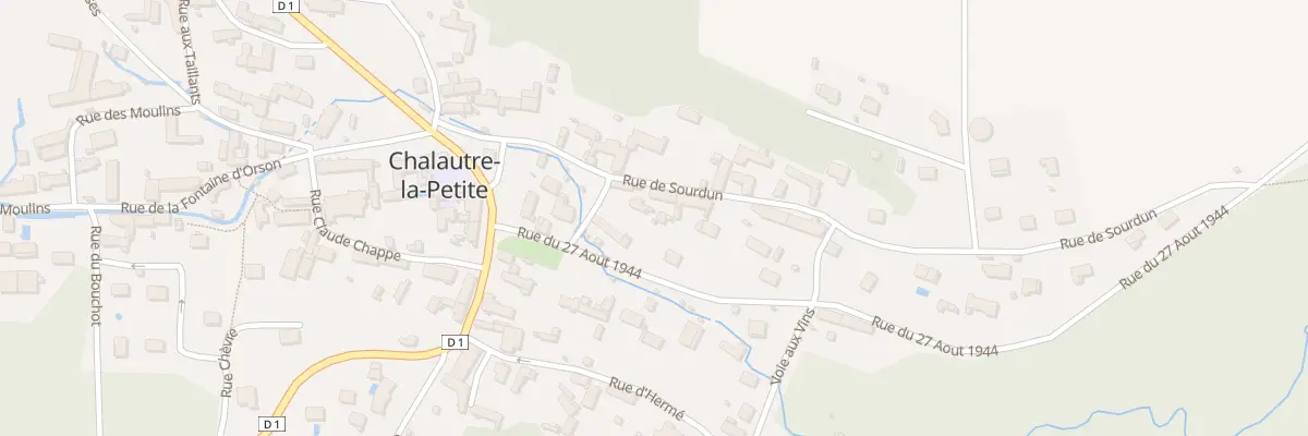 Plan du 99 Rue du 27 Août 1944 à Chalautre-la-Petite