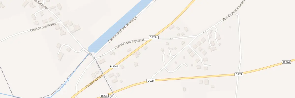 Plan du 21 Rte de Riom à Maringues