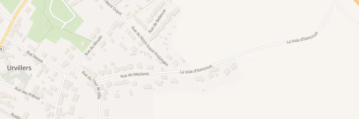 Plan du 172A La Voie d’Itancourt à Urvillers