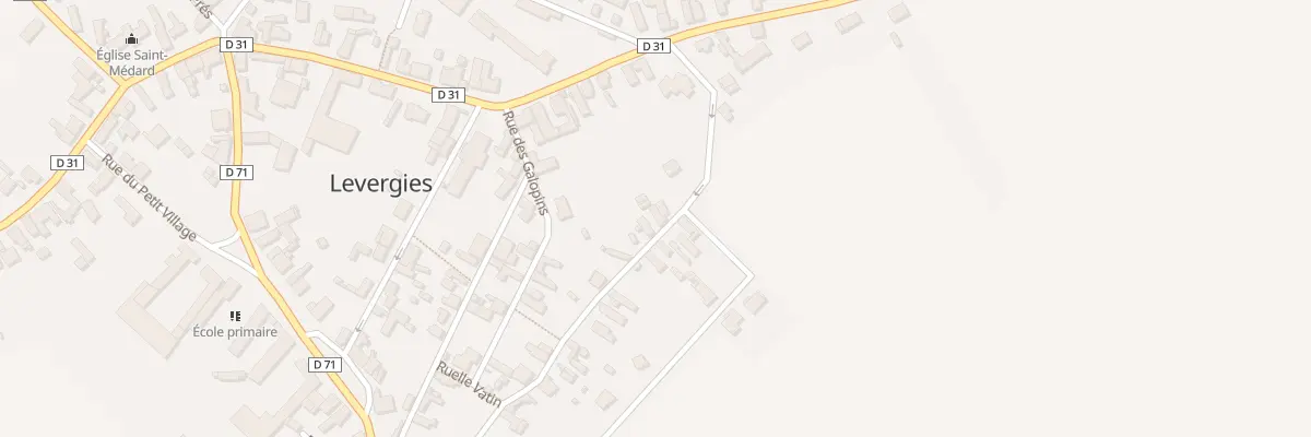 Plan du 13 Rue d’En Haut à Levergies