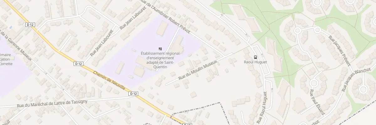 Plan du 13 Rue du Moulin Museux à Saint-Quentin