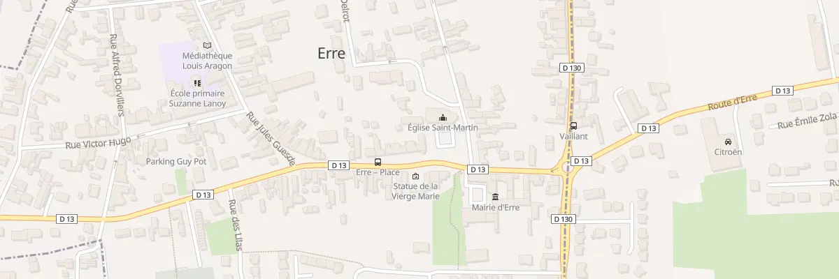 Plan du 158 Rue Jules Guesde à Erre