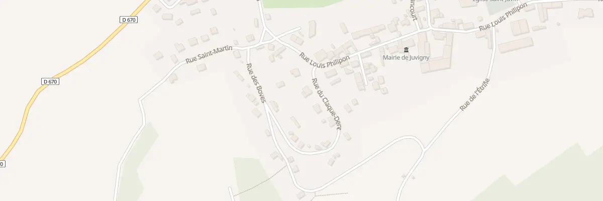 Plan du 11 Rue du Claque Dent à Juvigny