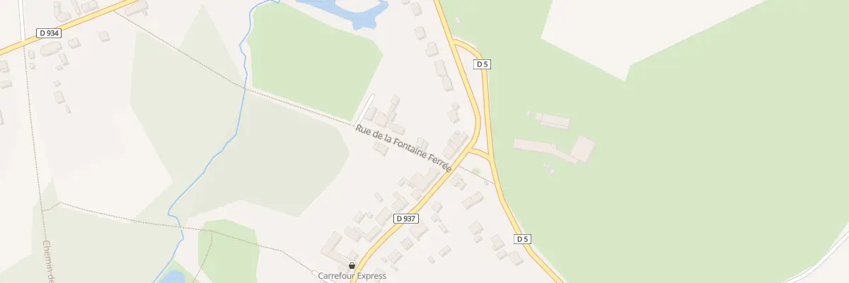 Plan du 2 Rue de la Fontaine Ferrée à Coucy-le-Château-Auffrique