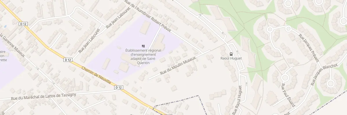 Plan du 15 Rue du Moulin Museux à Saint-Quentin