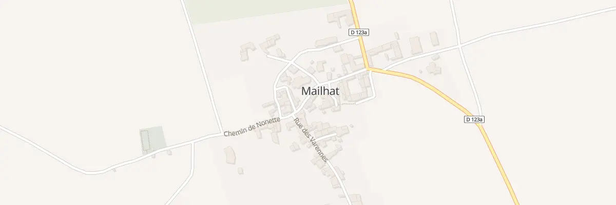 Plan du 7 Rue de l’Eglise (Mailhat) à Auzat-la-Combelle