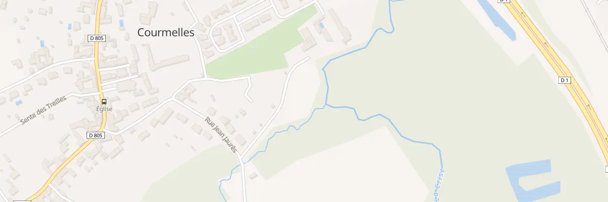 Plan du 261 Rue Jean Jaurés à Courmelles