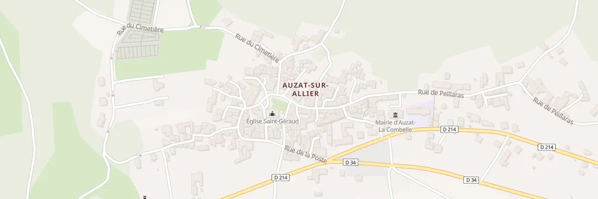 Plan du 1 Rue de Peillaras à Auzat-la-Combelle