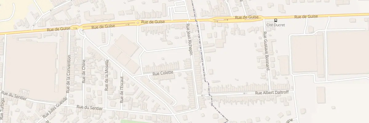 Plan du 6 Rue Jean Richepin à Saint-Quentin