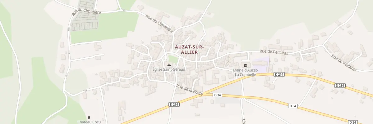 Plan du 4 Rue de Peillaras à Auzat-la-Combelle