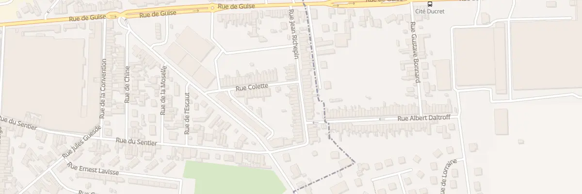 Plan du 20 Rue Jean Richepin à Saint-Quentin