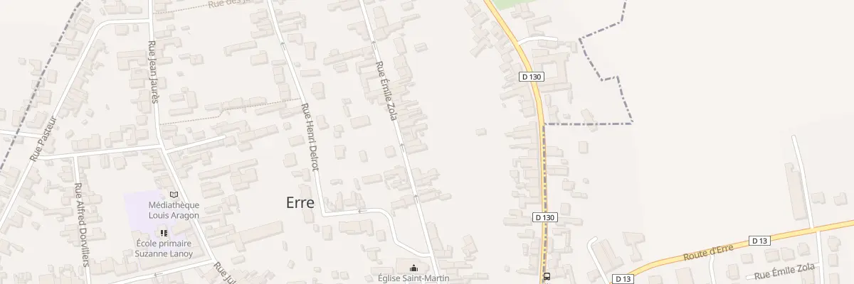 Plan du 184 Rue Emile Zola à Erre