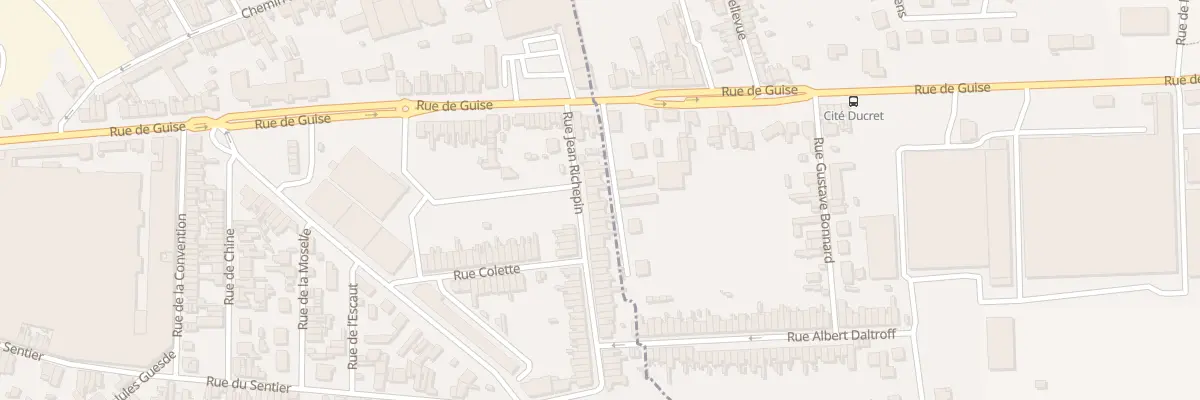 Plan du 13 Rue Jean Richepin à Saint-Quentin