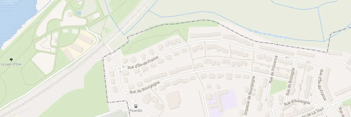 Plan du 509 Rue d’Ile de France à Harly