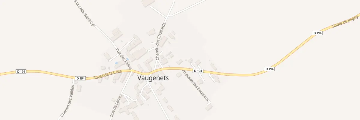Plan du 3 Rte de Joigny à Béon
