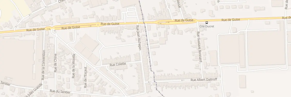 Plan du 15 Rue Jean Richepin à Saint-Quentin
