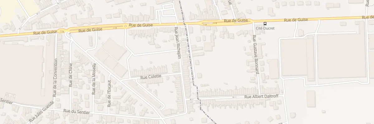 Plan du 19 Rue Jean Richepin à Saint-Quentin