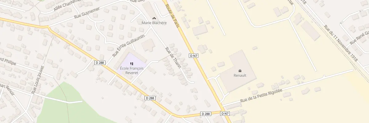 Plan du 8 Rue de Thann à Avermes