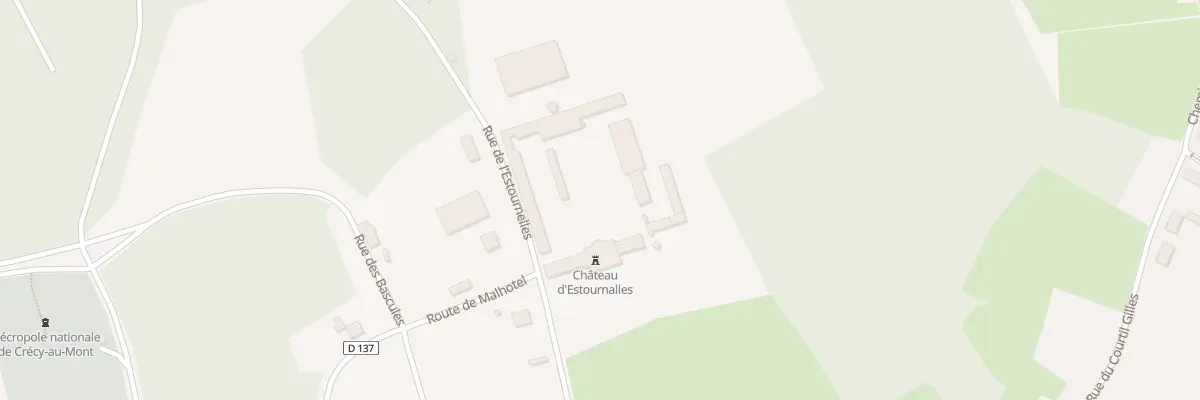 Plan du 2 Rue d’Estournelles à Crécy-au-Mont