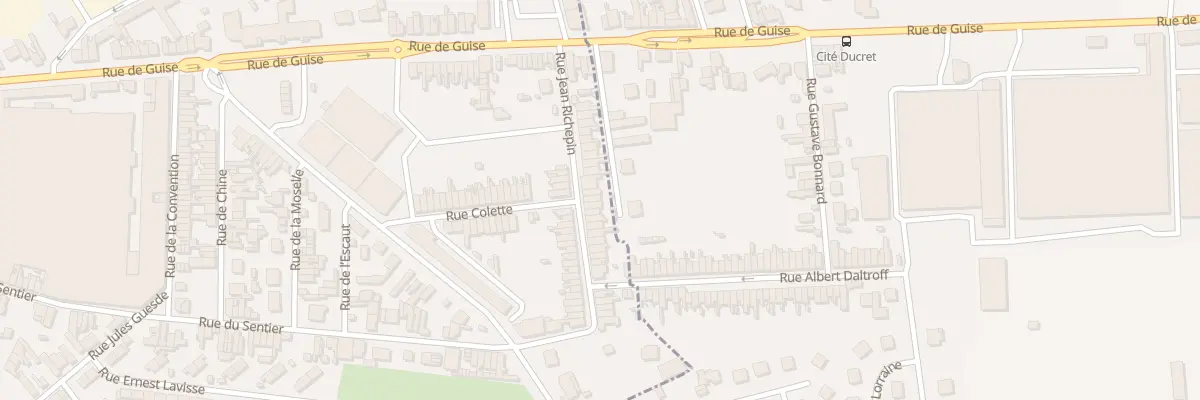 Plan du 27 Rue Jean Richepin à Saint-Quentin
