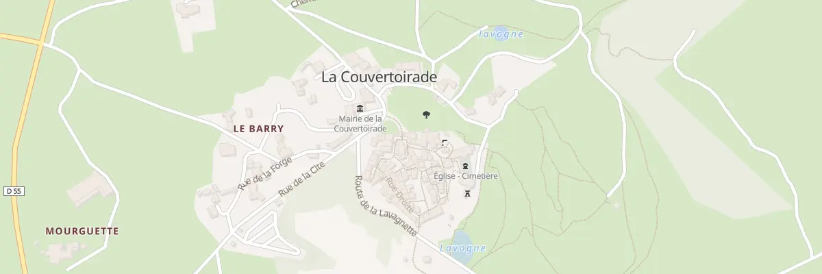 Plan du 5038 La Couvertoirade à La Couvertoirade