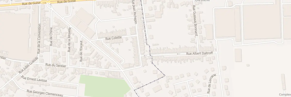 Plan du 43B Rue Jean Richepin à Saint-Quentin