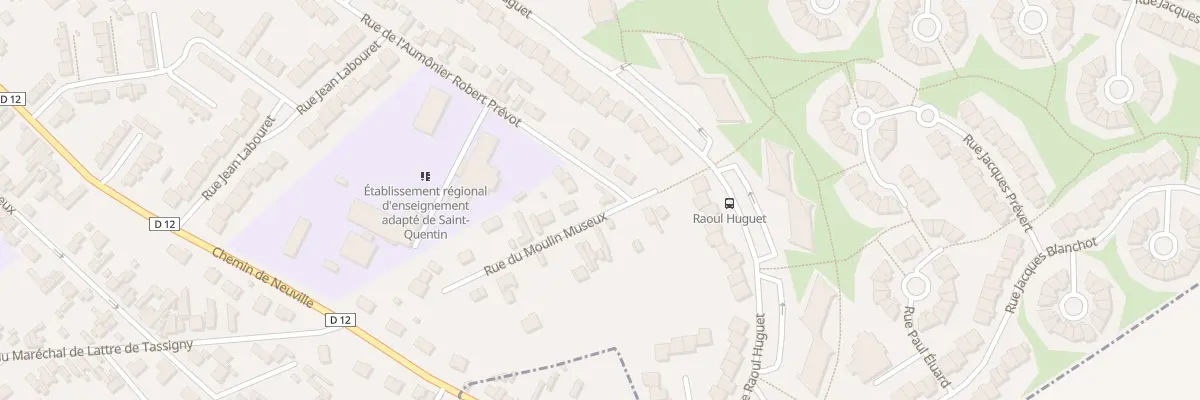 Plan du 9002 Rue du Moulin Museux à Saint-Quentin