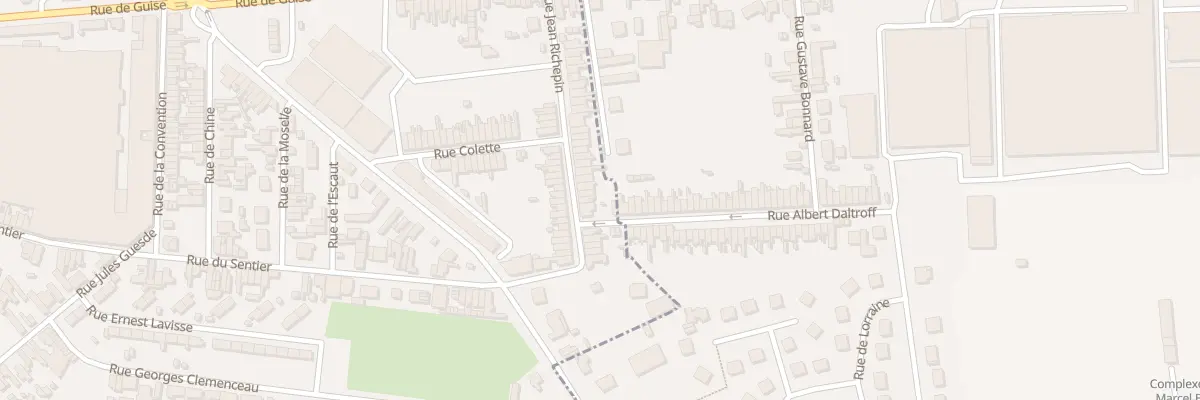 Plan du 45 Rue Jean Richepin à Saint-Quentin